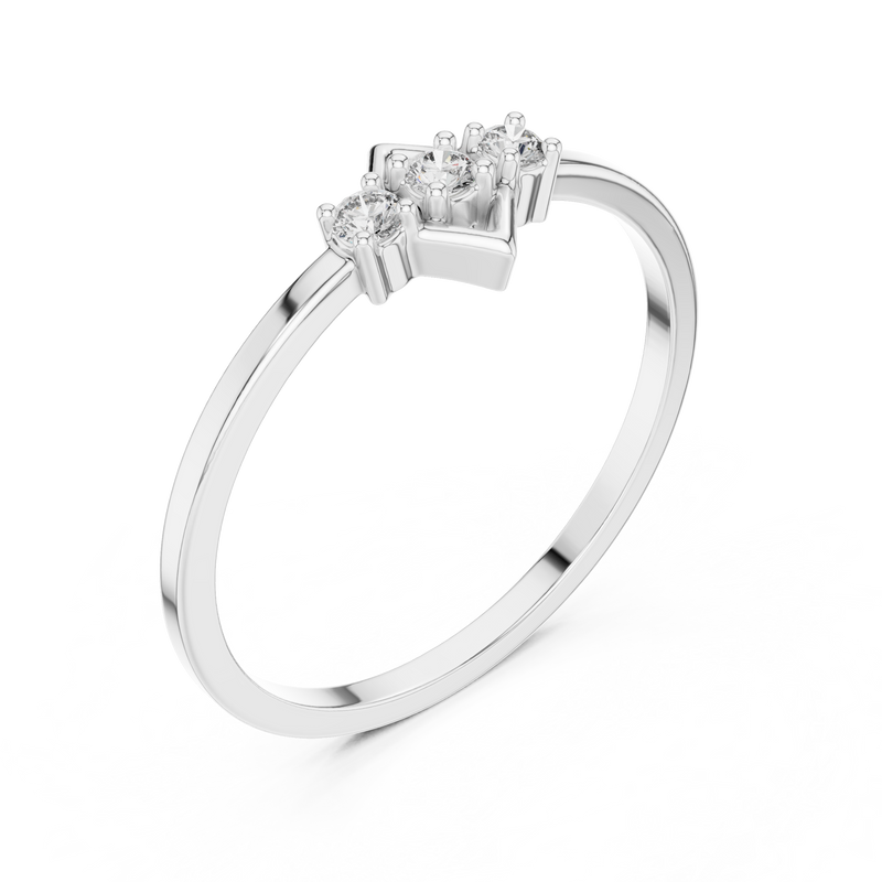 Ladies Ring LR-01 (93) - White Gold - Image