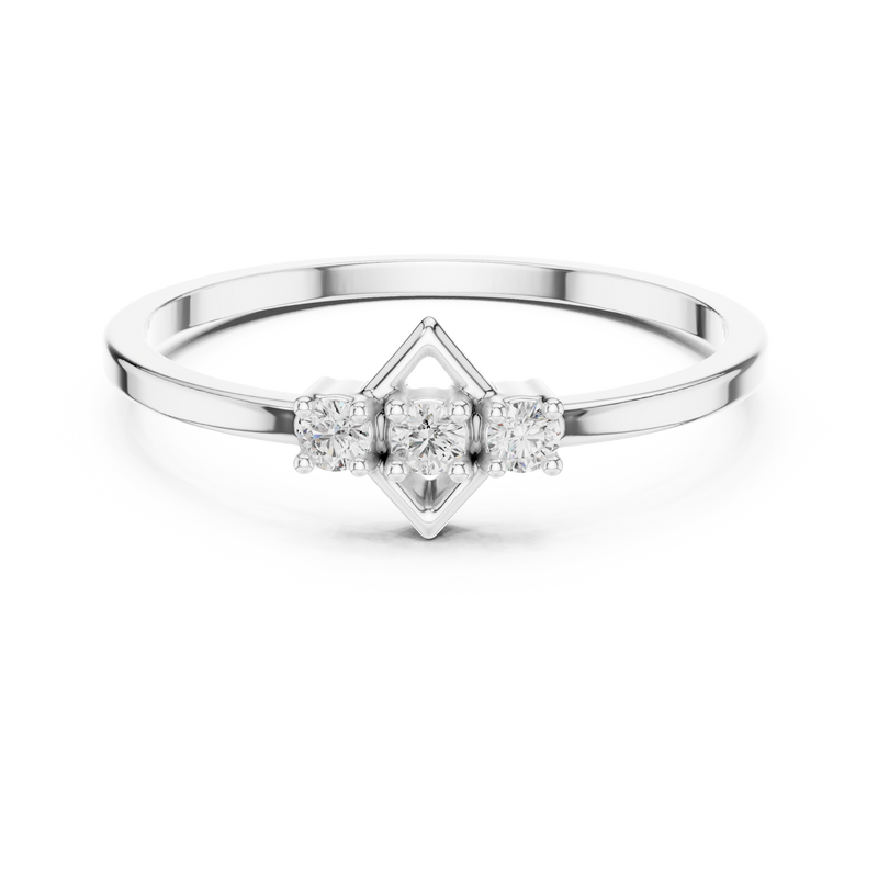 Ladies Ring LR-01 (93) - White Gold - Image