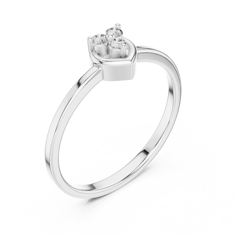 Ladies Ring LR-01 (94) - White Gold - Image