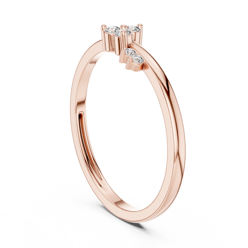 Ladies Ring LR-01 (95) - Rose Gold - Image
