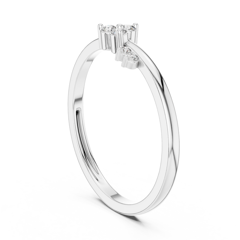 Ladies Ring LR-01 (95) - White Gold - Image