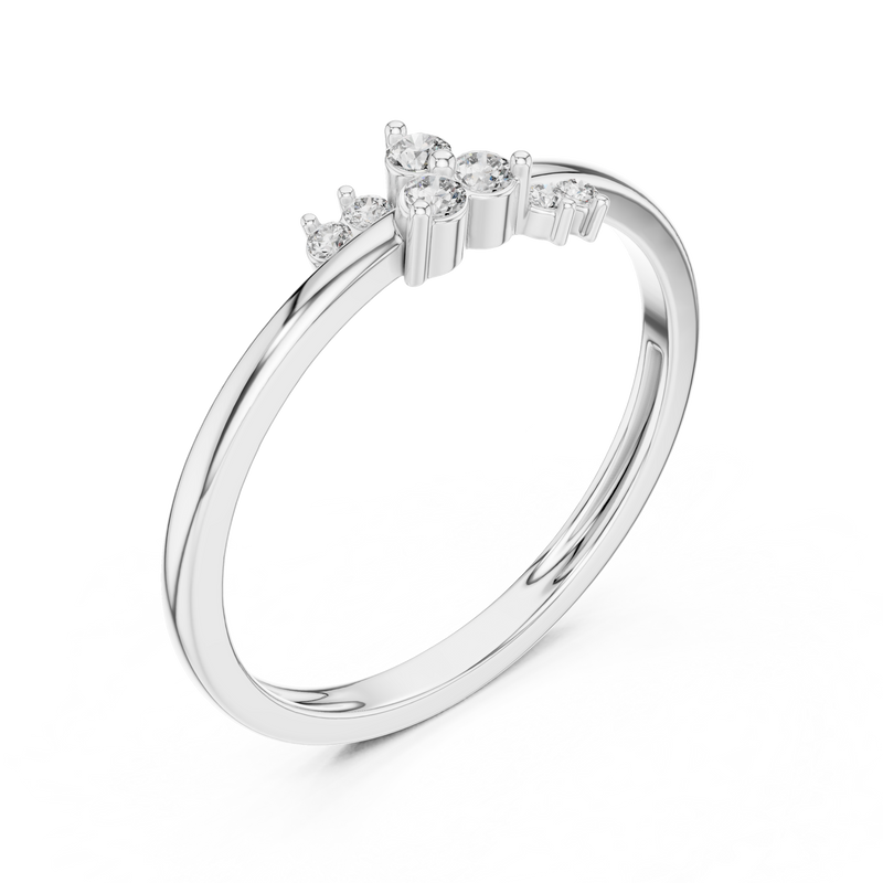 Ladies Ring LR-01 (95) - White Gold - Image