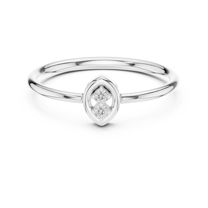 Ladies Ring LR-01 (96) - White Gold - Image
