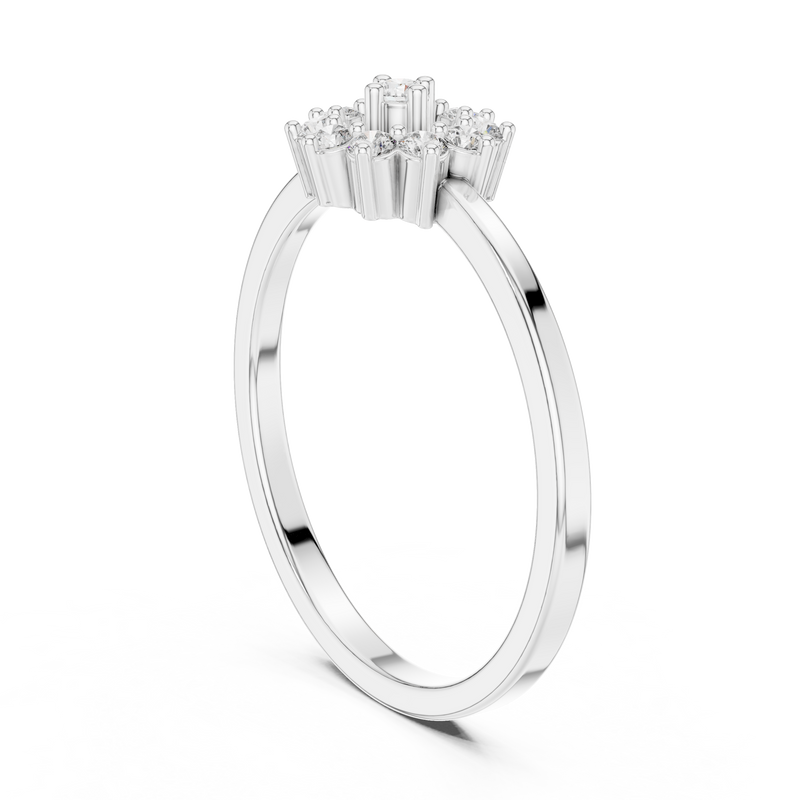 Ladies Ring LR-01 (98) - White Gold - Image