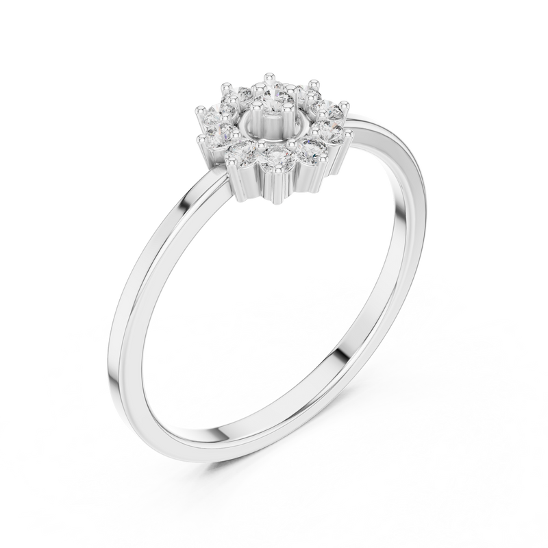 Ladies Ring LR-01 (98) - White Gold - Image