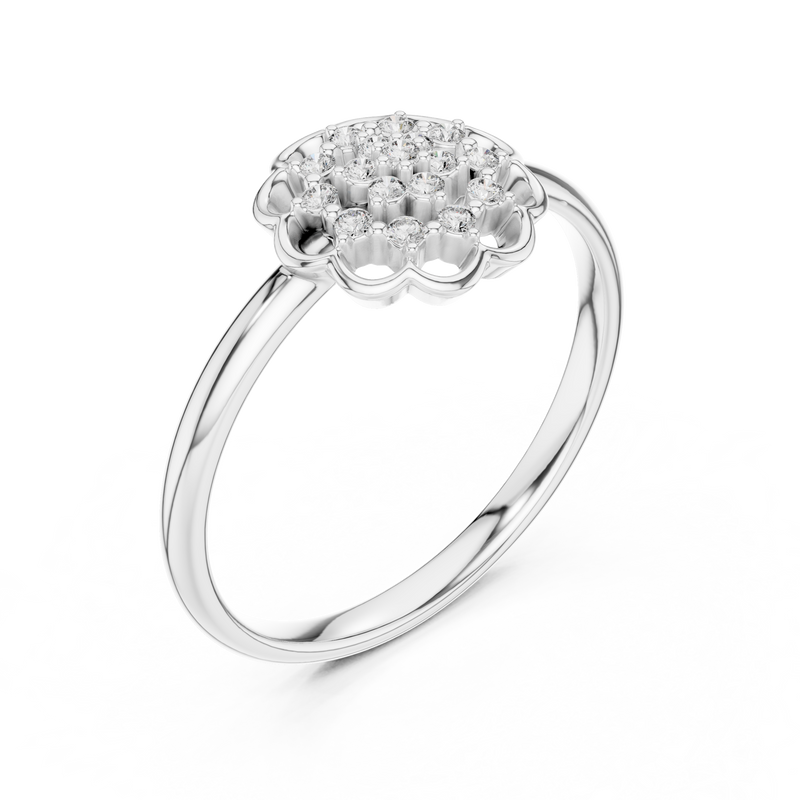 Ladies Ring LR-01 (99) - White Gold - Image