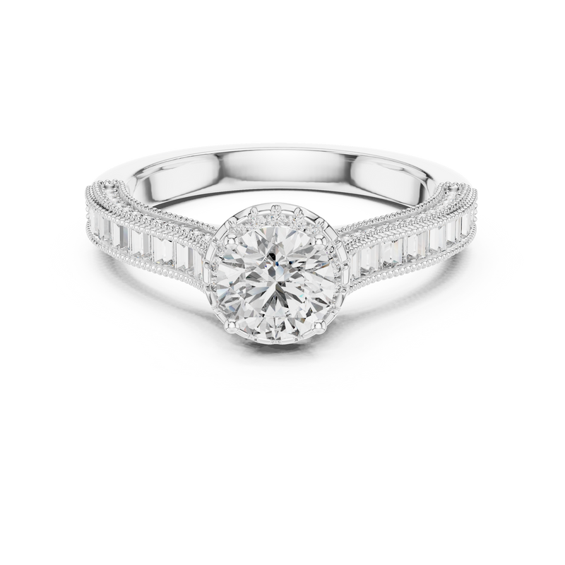 Ladies Ring LR-0206@7 - White Gold - Image