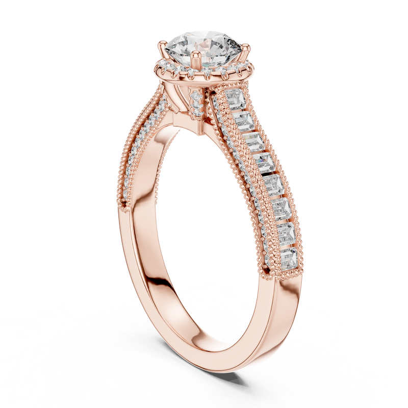 Ladies Ring LR-0206@7 - Rose Gold - Image