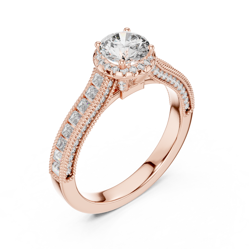 Ladies Ring LR-0206@7 - Rose Gold - Image
