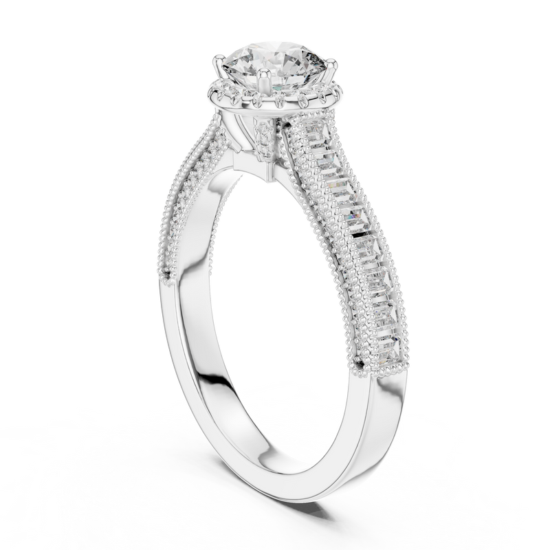 Ladies Ring LR-0206@7 - White Gold - Image