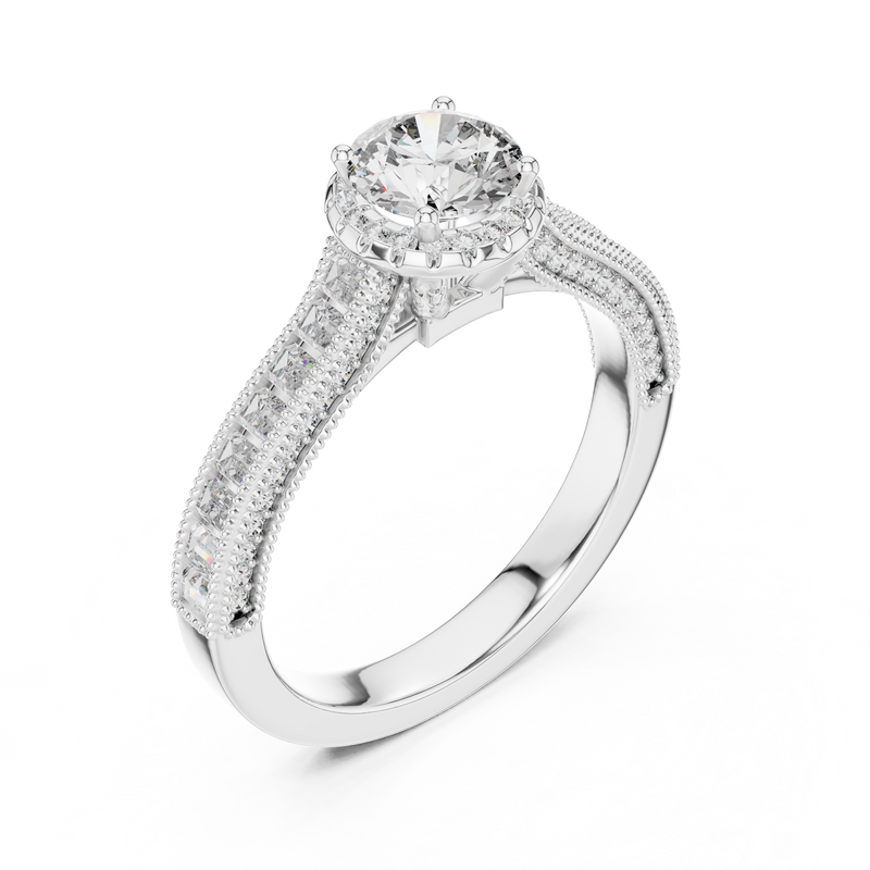 Ladies Ring LR-0206@7 - White Gold - Image