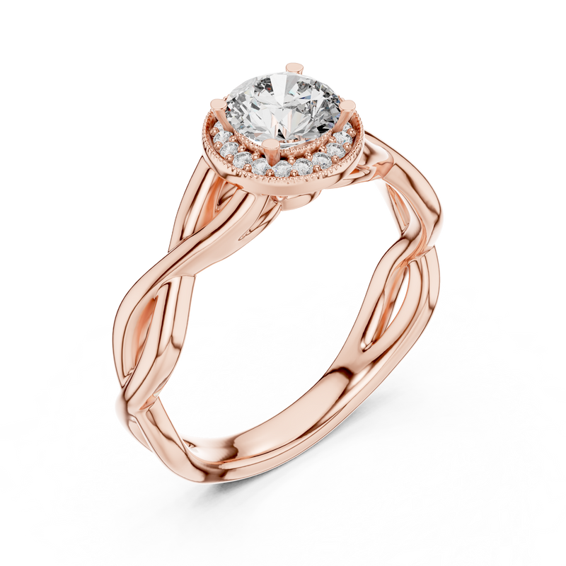 Ladies Ring LR-0208@7 - Rose Gold - Image