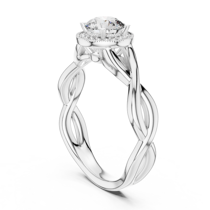 Ladies Ring LR-0208@7 - White Gold - Image