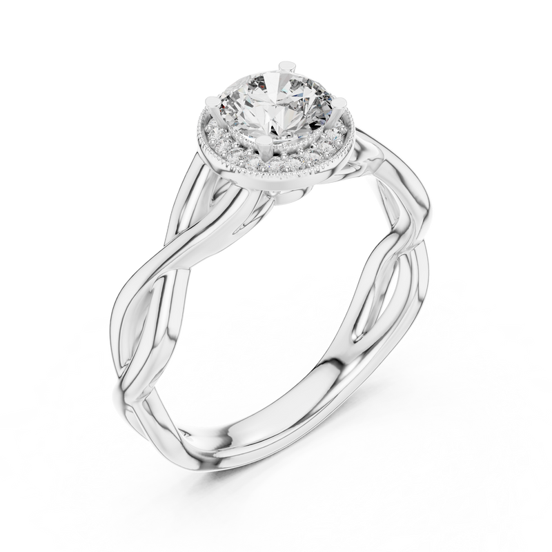 Ladies Ring LR-0208@7 - White Gold - Image