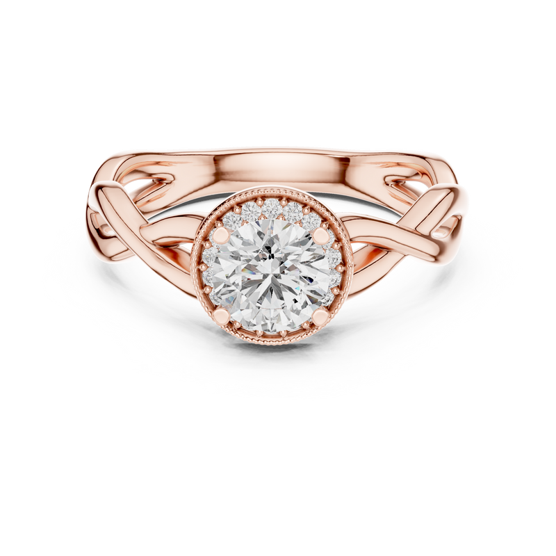 Ladies Ring LR-0208@7 - Rose Gold - Image