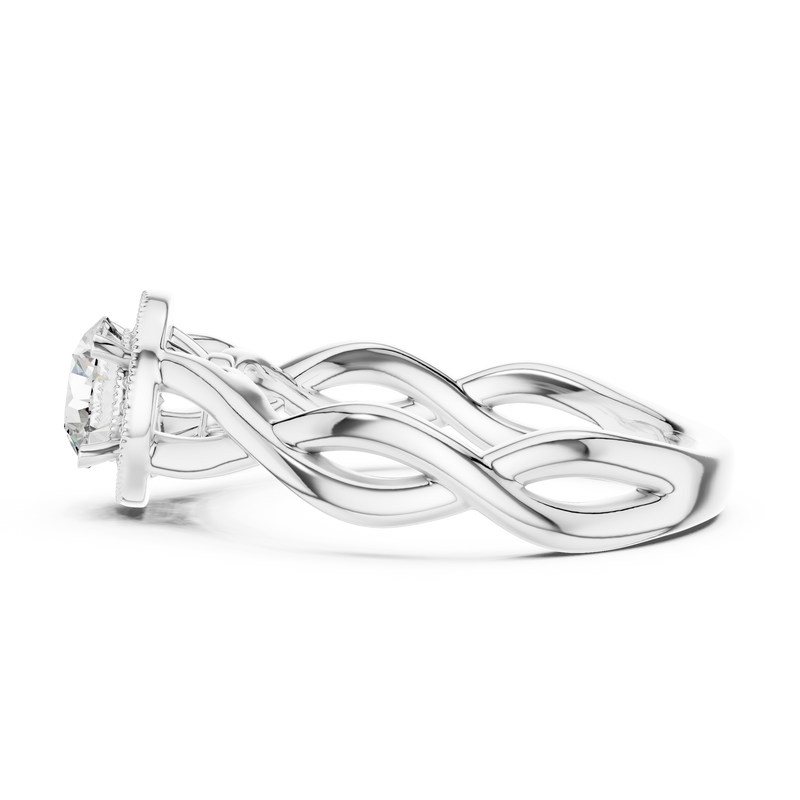 Ladies Ring LR-0208@7 - White Gold - Image