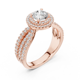Ladies Ring LR-0213@7 - Rose Gold - Image