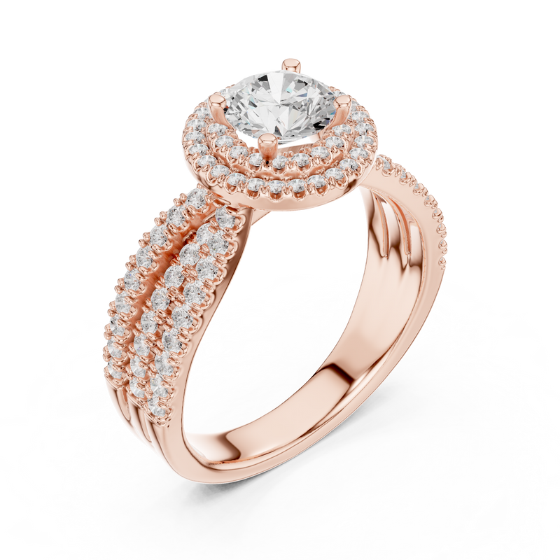 Ladies Ring LR-0213@7 - Rose Gold - Image