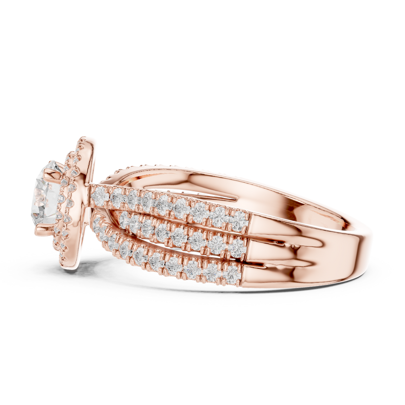 Ladies Ring LR-0213@7 - Rose Gold - Image