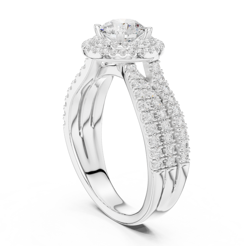 Ladies Ring LR-0213@7 - White Gold - Image