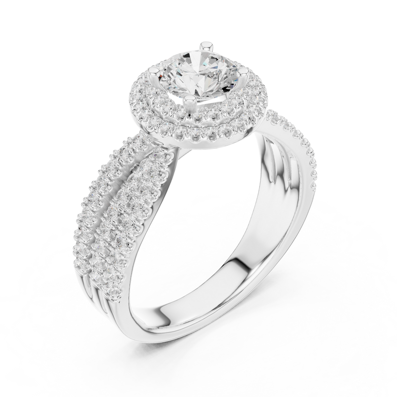 Ladies Ring LR-0213@7 - White Gold - Image