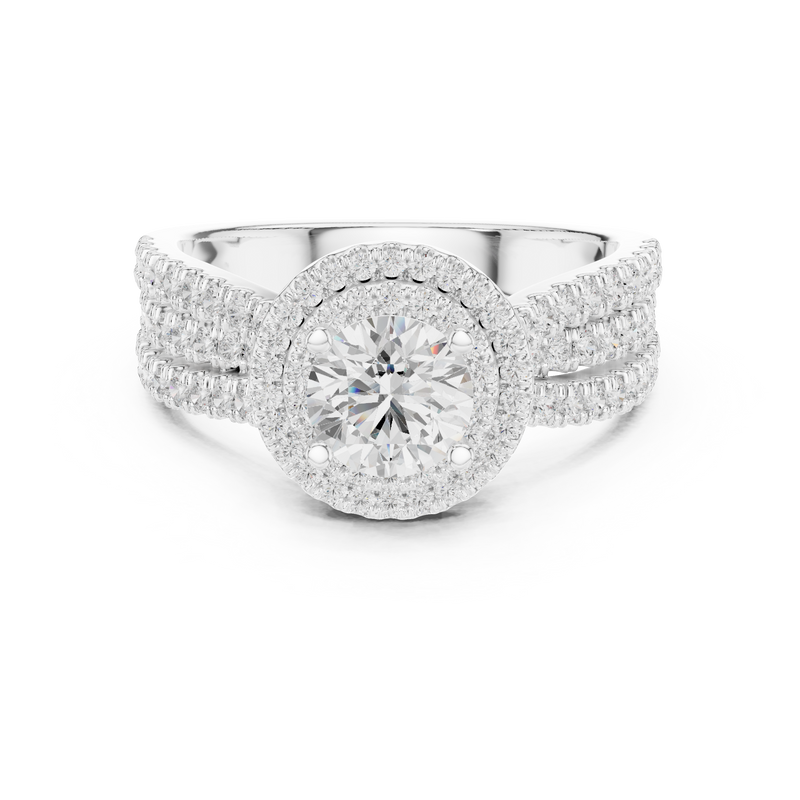 Ladies Ring LR-0213@7 - White Gold - Image