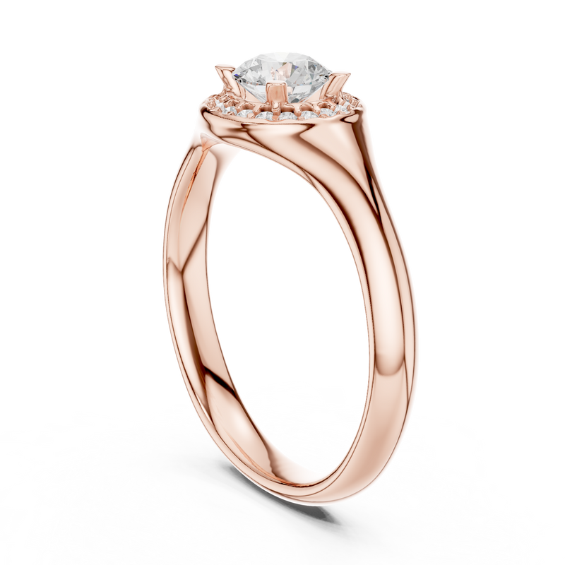 Ladies Ring LR-0214@7 - Rose Gold - Image