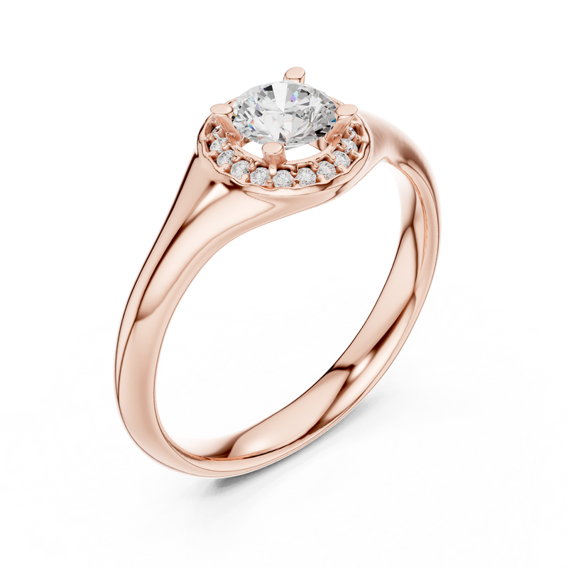 Ladies Ring LR-0214@7 - Rose Gold - Image