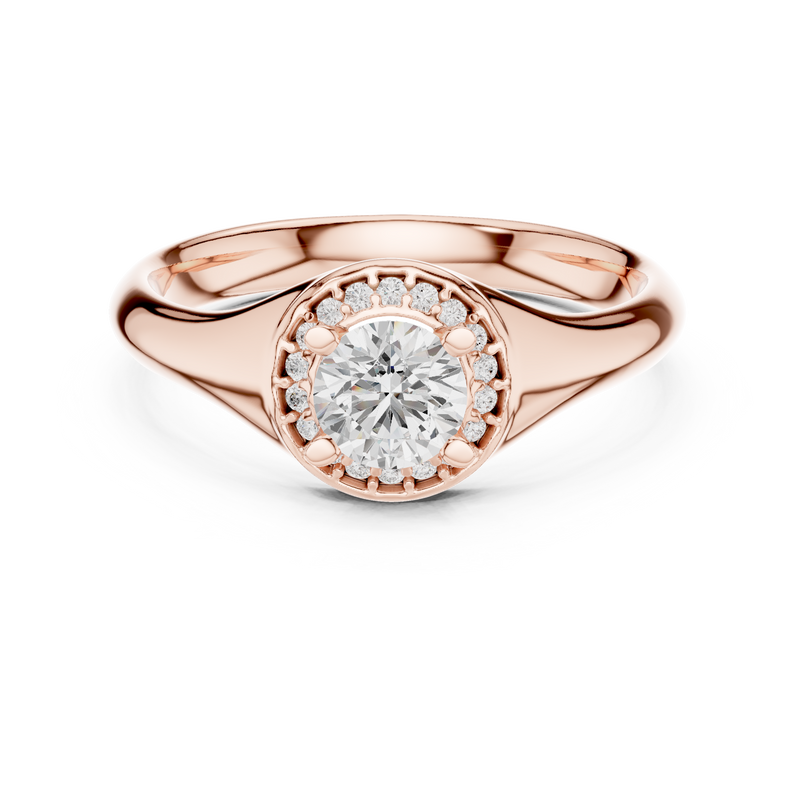 Ladies Ring LR-0214@7 - Rose Gold - Image