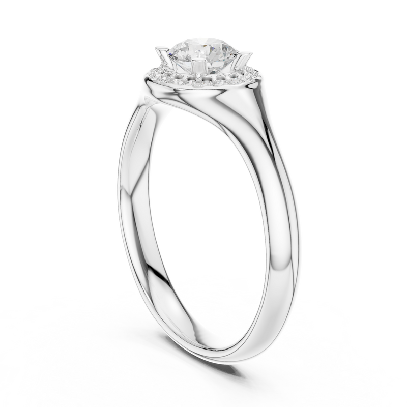 Ladies Ring LR-0214@7 - White Gold - Image