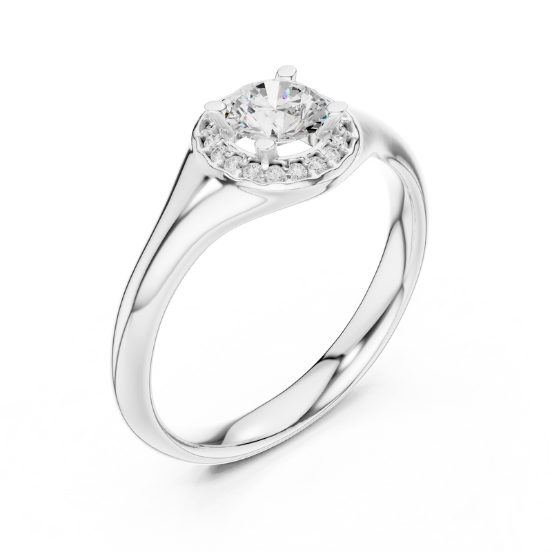 Ladies Ring LR-0214@7 - White Gold - Image