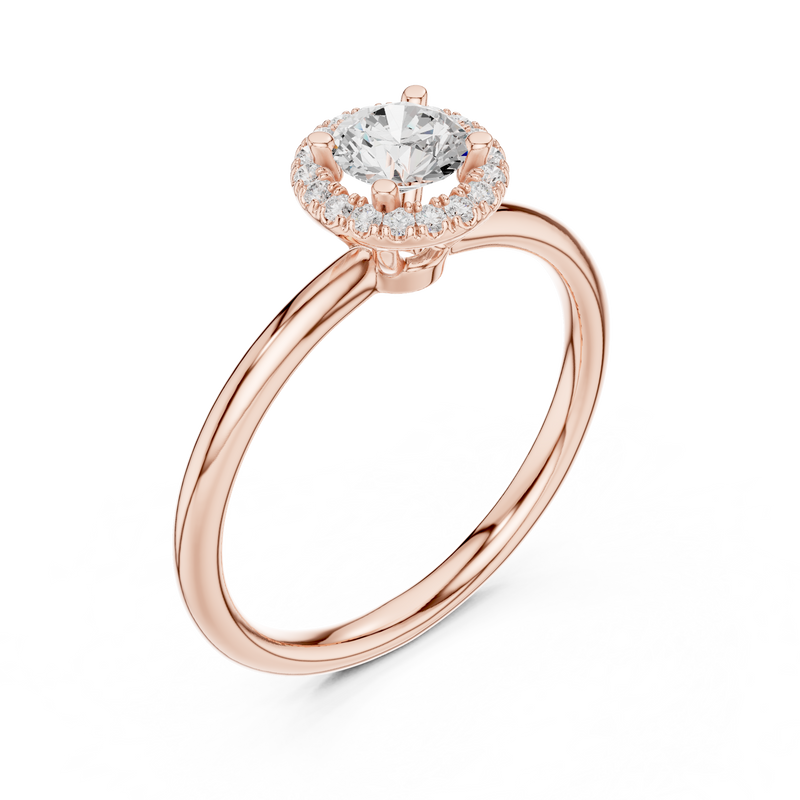 Ladies Ring LR-0215@7 - Rose Gold - Image