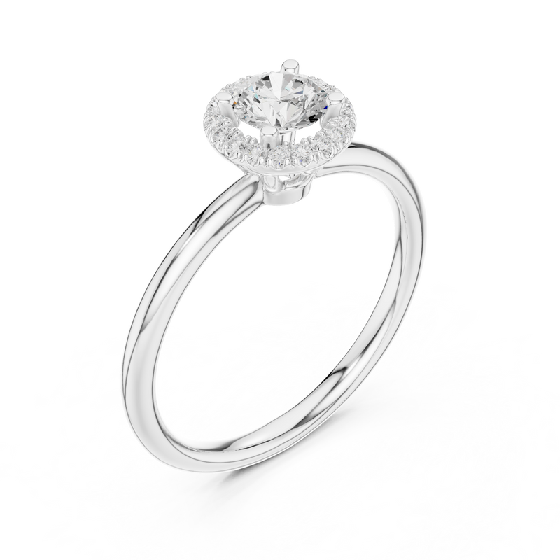 Ladies Ring LR-0215@7 - White Gold - Image