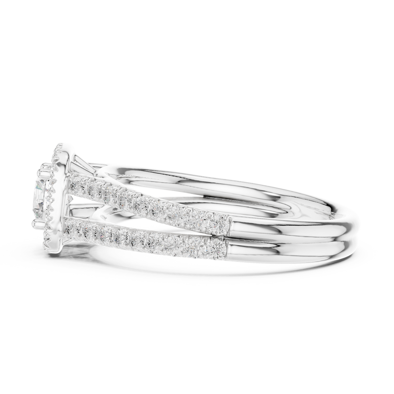 Ladies Ring LR-0217@7 - White Gold - Image