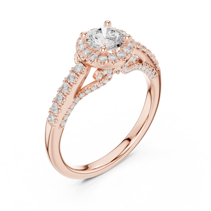 Ladies Ring LR-0218@7 - Rose Gold - Image