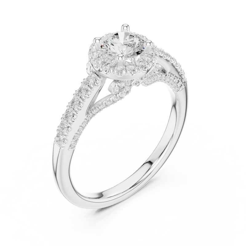Ladies Ring LR-0218@7 - White Gold - Image