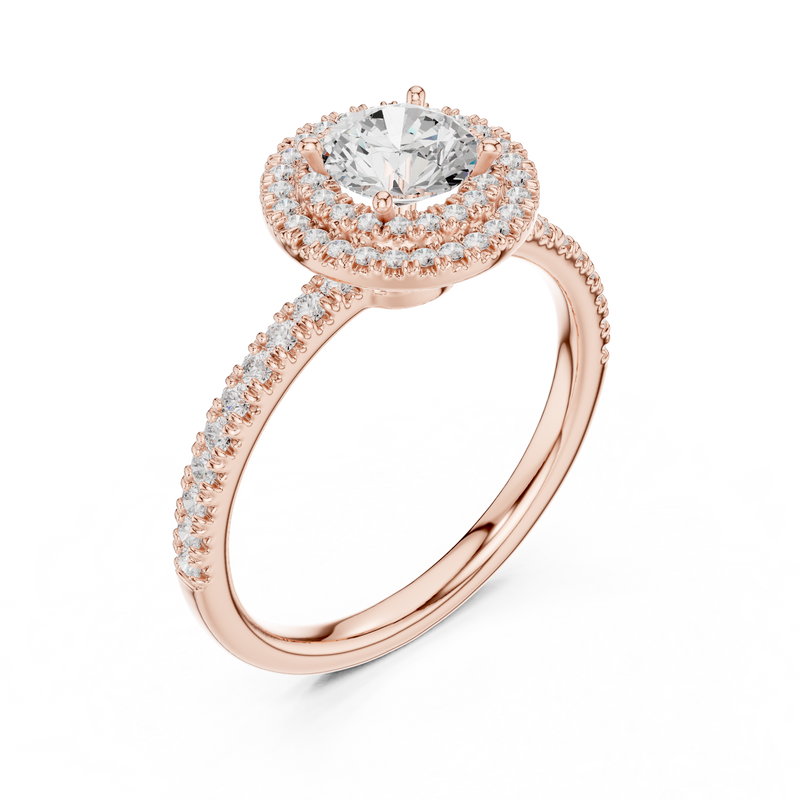 Ladies Ring LR-0219@7 - Rose Gold - Image