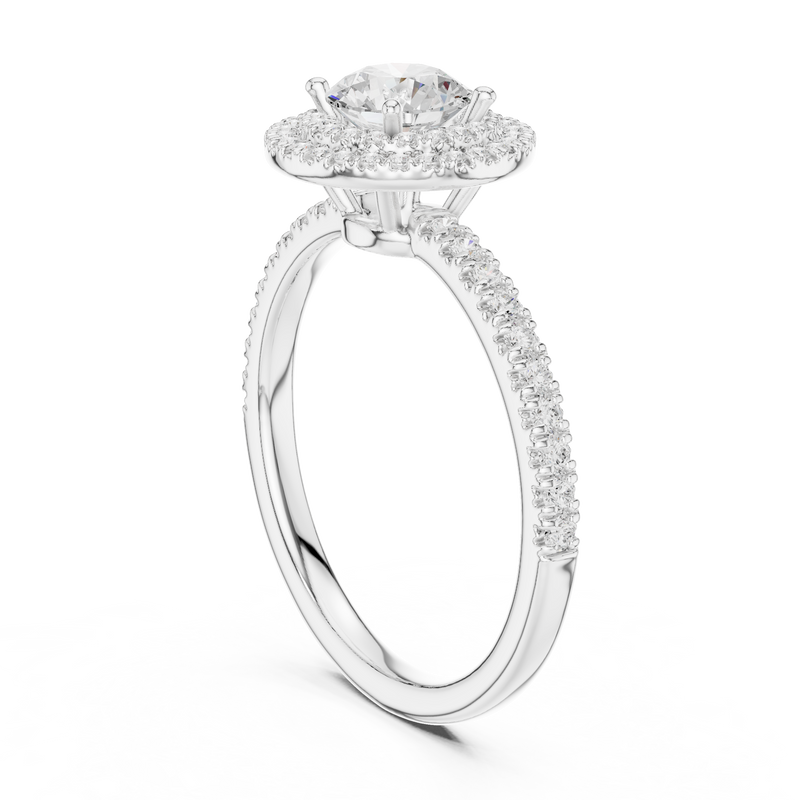 Ladies Ring LR-0219@7 - White Gold - Image
