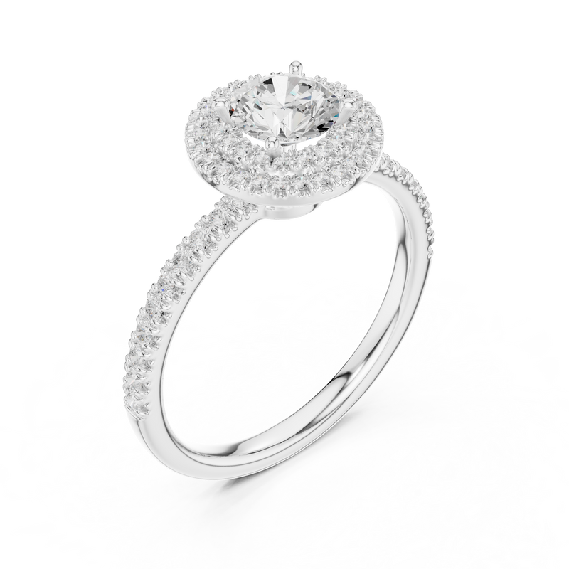 Ladies Ring LR-0219@7 - White Gold - Image