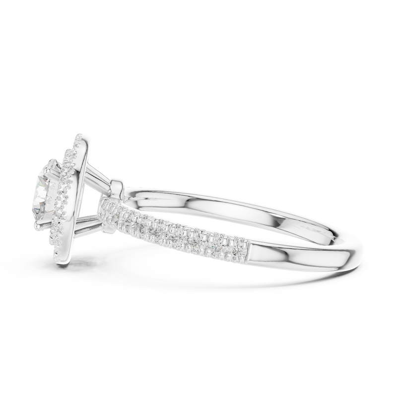 Ladies Ring LR-0219@7 - White Gold - Image
