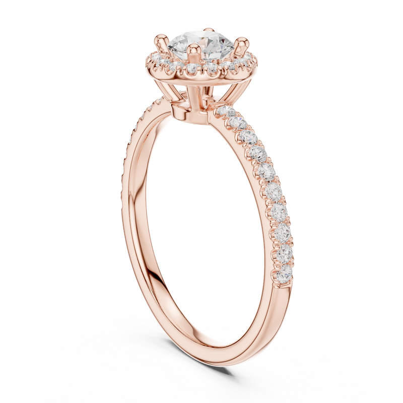 Ladies Ring LR-0220@7 - Rose Gold - Image