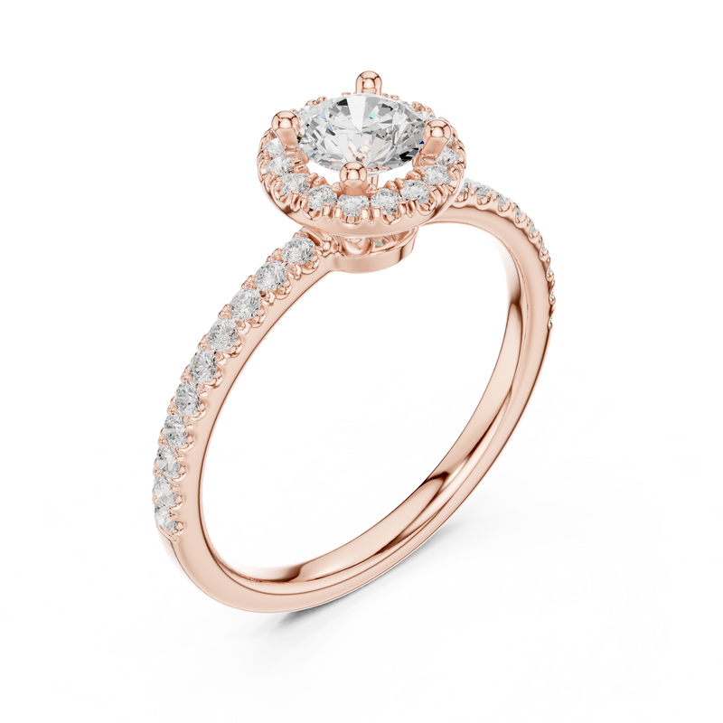 Ladies Ring LR-0220@7 - Rose Gold - Image