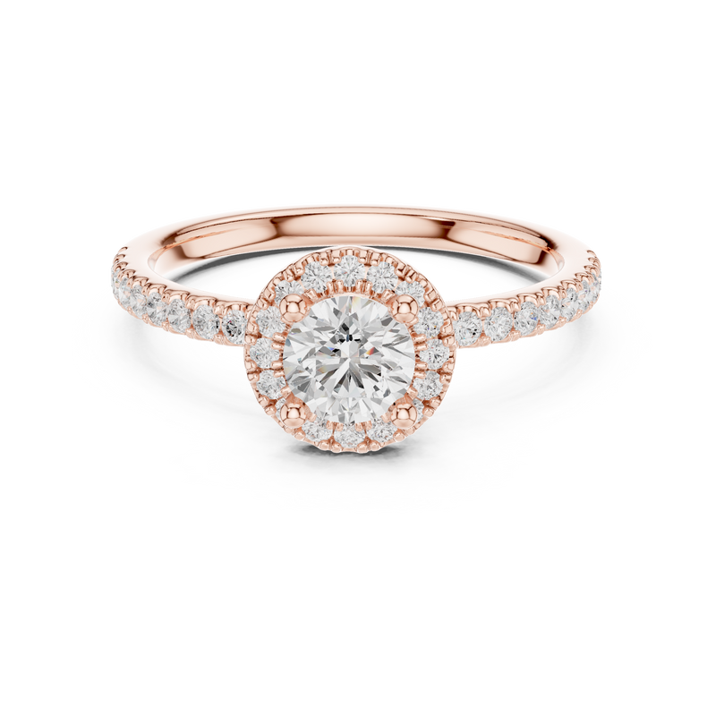Ladies Ring LR-0220@7 - Rose Gold - Image