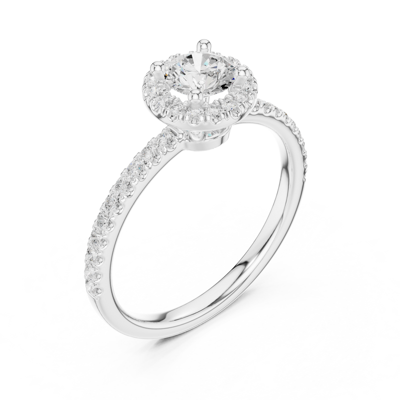 Ladies Ring LR-0220@7 - White Gold - Image