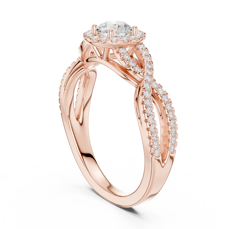 Ladies Ring LR-0222@7 - Rose Gold - Image
