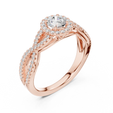 Ladies Ring LR-0222@7 - Rose Gold - Image