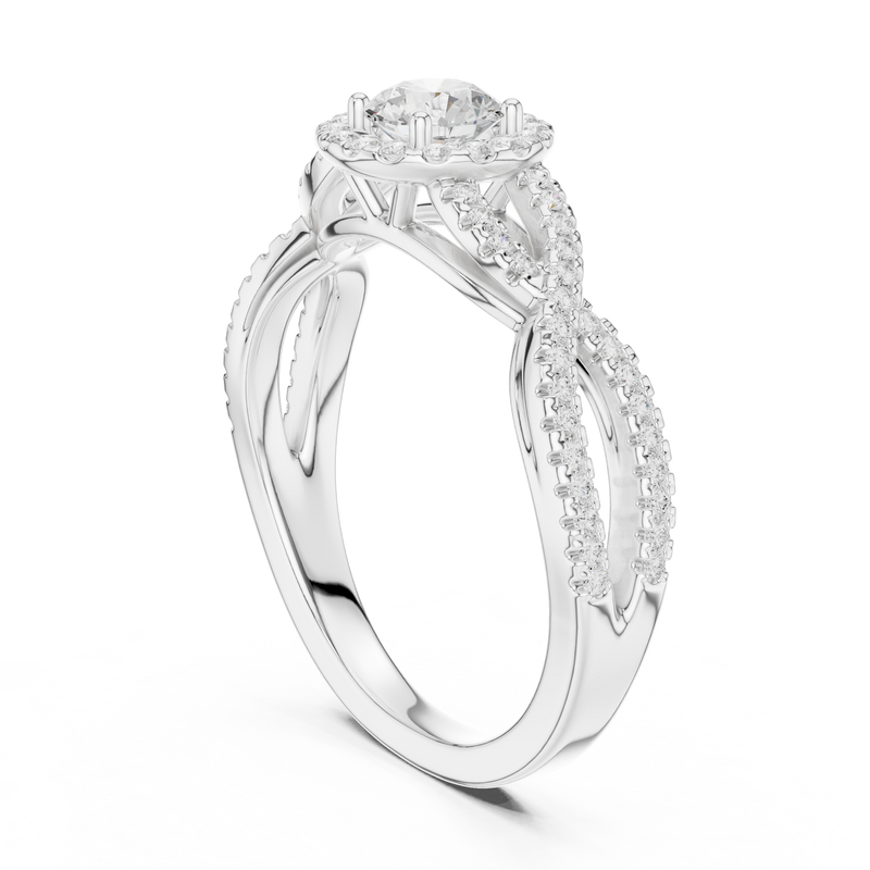Ladies Ring LR-0222@7 - White Gold - Image