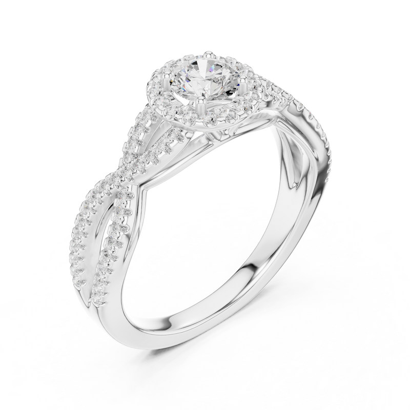 Ladies Ring LR-0222@7 - White Gold - Image