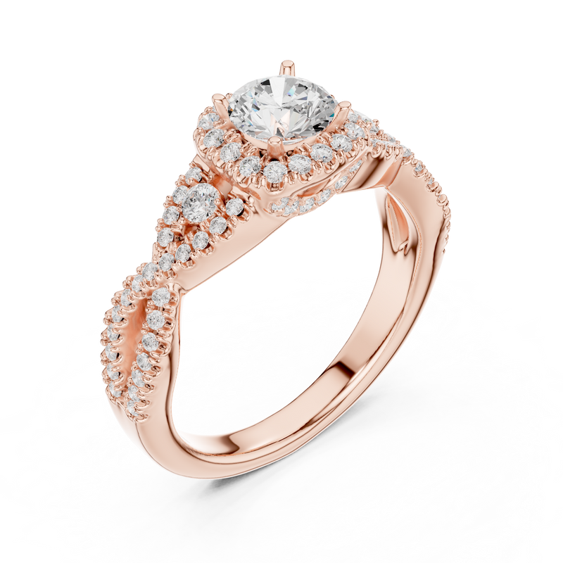 Ladies Ring LR-0223@7 - Rose Gold - Image