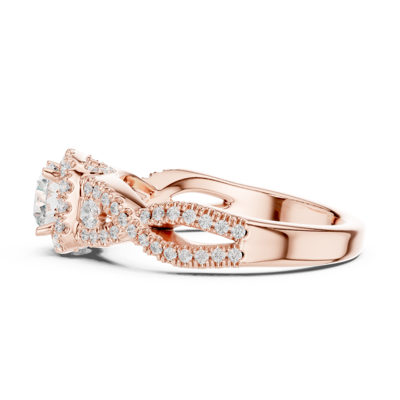 Ladies Ring LR-0223@7 - Rose Gold - Image